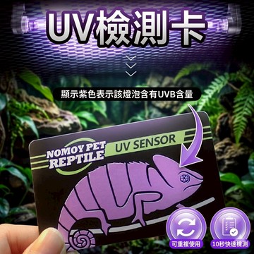 陸龜驛站｜UV紫外線測試卡檢測卡 爬蟲專用 陸龜 水龜 鬆獅蜥蜴 鬃獅蜥蜴 抗UV測試 UVA UVB UVC