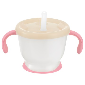 Richell 利其爾 訓練吸管水杯 柔軟橢圓吸嘴設計 杯內傾斜設計 底部止滑設計  150ml  1個