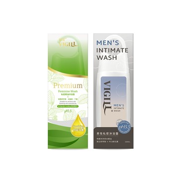 VIGILL 男女洗沐組送衛生紙2入-男性220x1+精油沐浴露180x1+女性衛生紙x2(贈品)