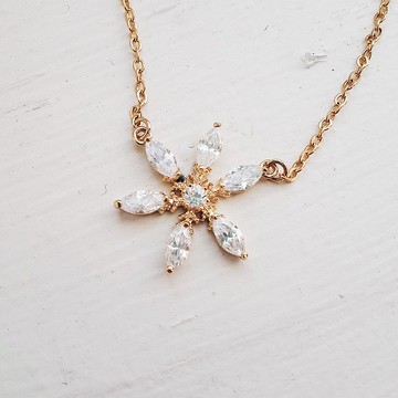 項鍊 雪晶 鋯石 鎖骨鍊
