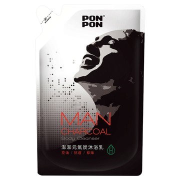 澎澎MAN元氣炭沐浴乳補充包700g