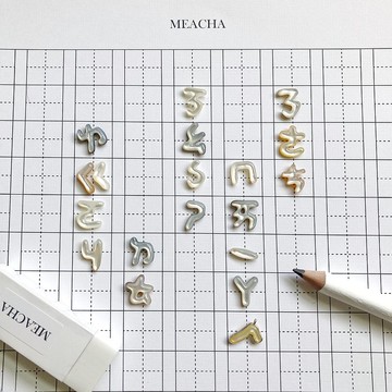 MEACHA - 注音符號系列珍珠貝飾品