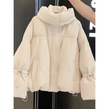 高充絨量白色羽絨服女2025冬季新款巨好看的高級感保暖白鴨絨短款