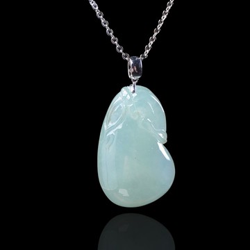 【代代有錢】冰種錢袋子項鍊18K金墜頭| 天然緬甸玉翡翠A貨| 送禮