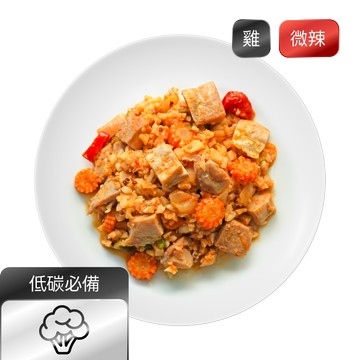 【飲控必備】泰式紅咖哩雞花椰菜米(293大卡)