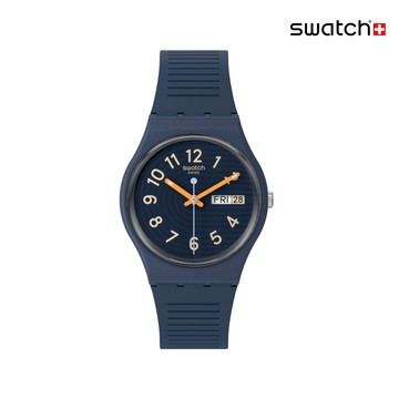 Swatch TRENDY LINES AT NIGHT 經典手錶 SO28I700 (34mm)【官方旗艦店】