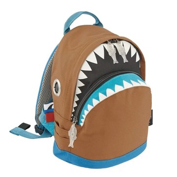 Morn Creations｜正版鯊魚背包 SK-204-BR (S) 咖啡