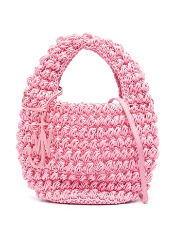 JW Anderson - Popcorn interwoven shoulder bag - women - Polyurethane - One Size - Pink