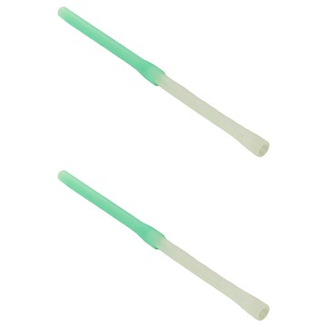 YCCT 積木矽膠吸管 細 薄荷綠  2個  1支