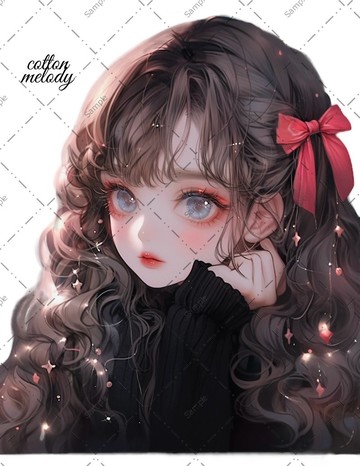 原創貼紙 no.179 人物貼紙 原創貼紙 女孩貼紙 原創人物貼紙