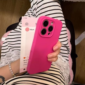 全包鏡頭 液態矽膠 奶嘴膚感 防摔殼用於iPhone17 i16 手機殼 14 15 13 12 11加高鏡頭 加高屏幕