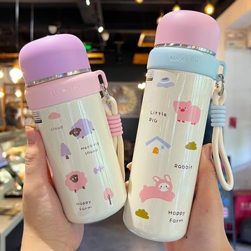 保溫杯2025新款女高顏值大容量316不銹鋼水杯子學生兒童上學專用