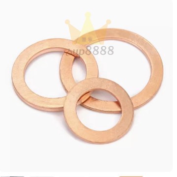 M10M12M14M16M18紫銅平墊圈 墊片 船用表用密封圈/台灣出貨✈✈