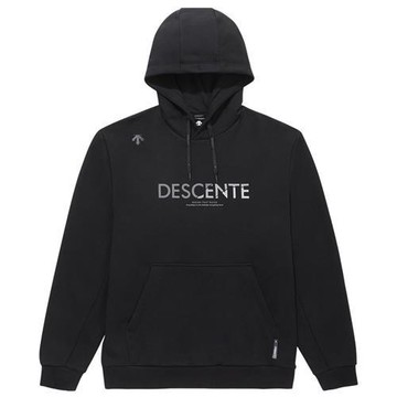Descente 迪桑特 連帽長袖上衣 男裝 女裝 帽T 黑【運動世界】SQ323UHD71-BLK0
