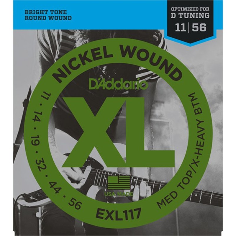 D'Addario ダダリオ EXL117 11-56 ミディアムトップエクストラヘビーボトムゲージ ドロップDチューニング向け エレキギター弦 通販  LINEポイント最大1.0%GET | LINEショッピング