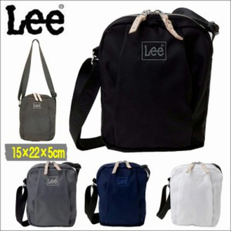 リーナイロンツイルショルダーバッグ 縦型軽量 Leeロゴスクエア斜め掛けバッグ Leeサコッシュ 0425506 LINEショッピング ショルダーバッグ Lee