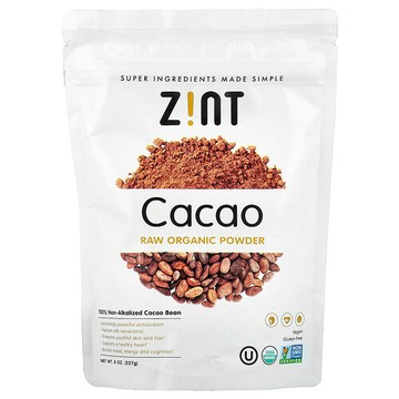 Zint, 未加工有機可可粉，8 盎司（227 克）