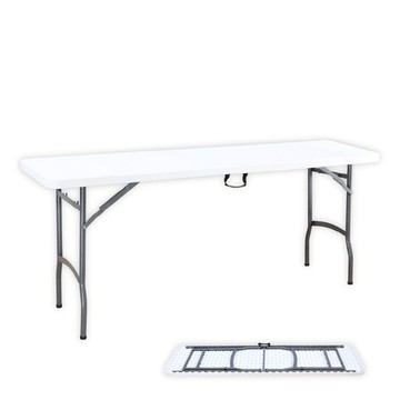 LOGIS 180*45萬用塑鋼摺疊長桌 野餐桌 展示桌 會議桌【CZ181 】