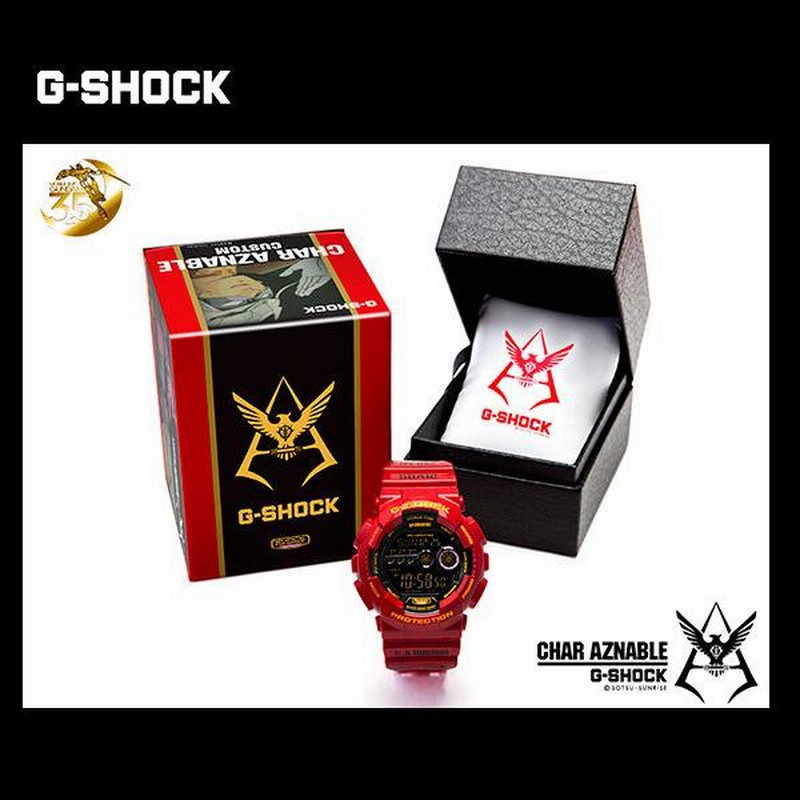 タグなし］G-SHOCK Gショック ジーショック ガンダム35周年記念 シャア・アズナブル 限定モデル デジタル 腕時計 レッド ブラック  GD-100-CHAR 国内正規モデル | LINEブランドカタログ