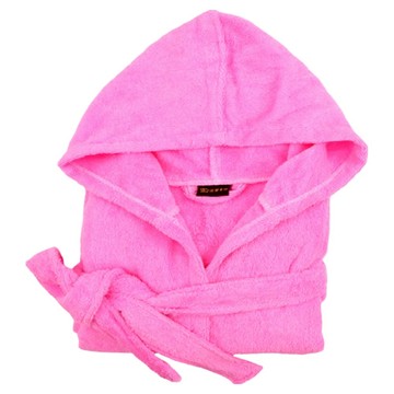 Gemini 双星毛巾 兒童連帽純棉浴袍  1個  玫瑰紅