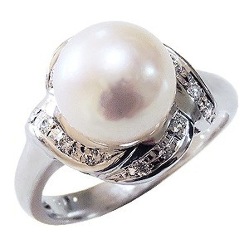 真珠指輪 パール 指輪 リング オーロラ花珠あこや本真珠 9mm ダイヤモンド プラチナ卒業式 入学式 真珠婚 指輪 おしゃれ レディース 冠婚 通販 Lineポイント最大1 0 Get Lineショッピング