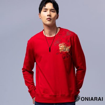 鬼洗 BLUE WAY – 經典日式雲朵鶴大學長TEE(紅)