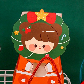 現貨🏆隔日到貨 小女孩禮品盒 禮物包裝盒子 伴手禮 開窗手提袋 糖果盒 包裝盒 禮物盒 糖果袋子