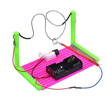 「探夢科學小實驗」STEAM科教 DIY手工製作 國小生聲光電穿越火線實驗科技小製作手工課培訓器材趣味導電實驗