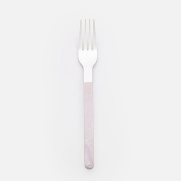 大理石紋不鏽鋼餐具-水墨粉-點心叉