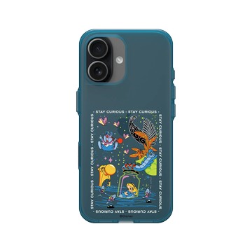 iPhone 17 Clear (相機按鈕) 夜幕藍 - 迪士尼-經典系列 Disney Classics - 愛麗絲夢遊仙境 Alice in Wonderland - Stay Curious
