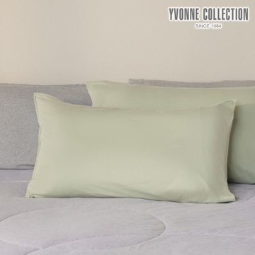 YVONNE 以旺傢飾 減法美學｜素面信封式枕套1入-灰綠
