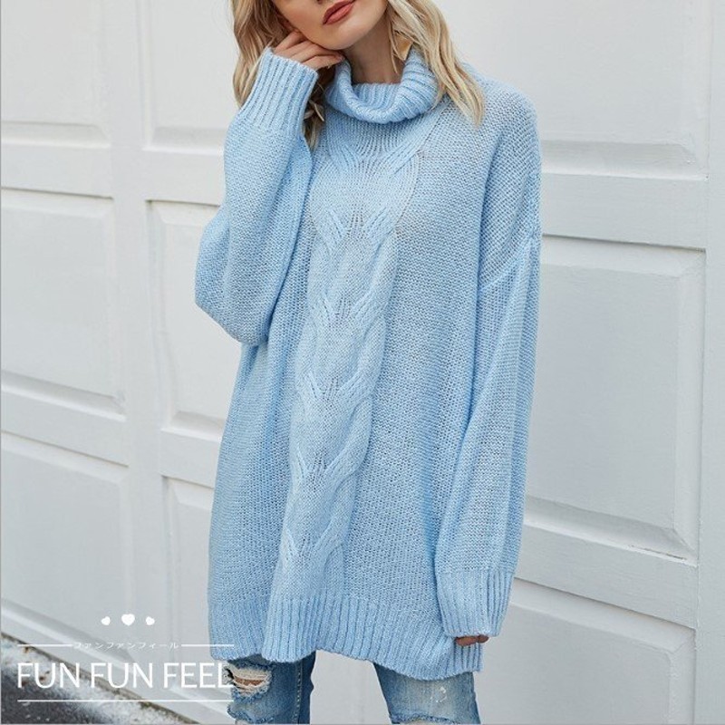 ヴィジョン ストリートウェア ニット レディース 秋 冬 ニットセーター ハイネック トップス ロングセーター 長袖 ニットソー カジュアル ニットウェア 洗える セーター 大きいサイズ 通勤 通販 Lineポイント最大get Lineショッピング