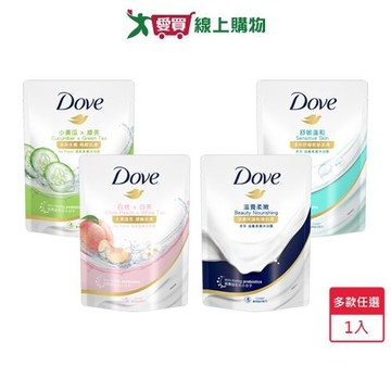 多芬滋養/清爽柔膚沐浴露補充包580g(滋養柔嫩/舒敏溫和/清爽水嫩/桃悅水透)【愛買】