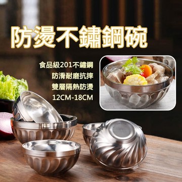 🔥台灣現貨🔥隔熱碗 防燙碗 雙層碗 夫妻碗 不鏽鋼碗 餐碗 湯碗 飯碗 面碗 餐具 廚具 廚房防滑碗 兒童碗家庭碗