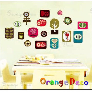 【橘果設計】花圖 壁貼 牆貼 壁紙 DIY組合裝飾佈置