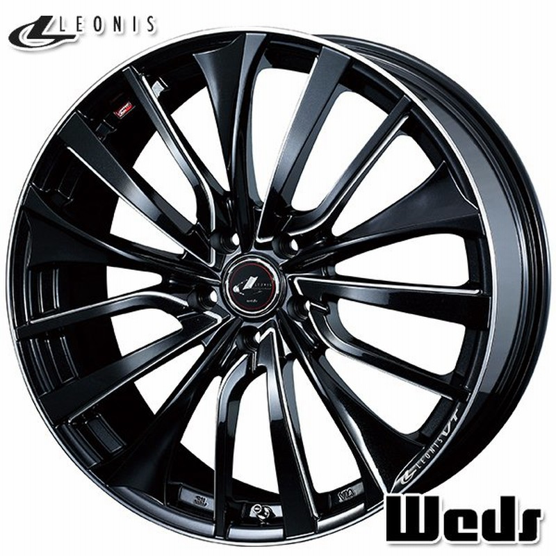 ホイール1本(単品)] Weds / LEONIS VT (PBK) 19インチ×7.5J PCD：114.3