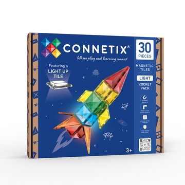 澳洲 Connetix 星際發光火箭組(30pc)