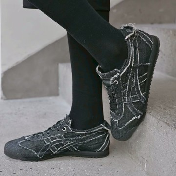 ONITSUKA TIGER MEXICO 66 SD 黑 牛仔丹寧 做舊 破壞風 鬼塚虎 休閒鞋 1183C310-001
