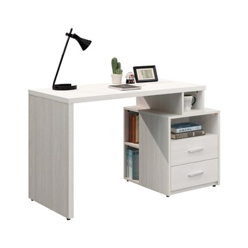 文創集 黛斯3.5尺可伸縮書桌組合-105-125x60x75cm免組