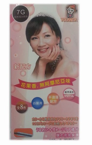 何首烏護髮染髮劑 7G自然栗黑色 [橘子藥美麗]