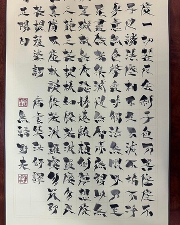 般若波羅蜜心經 書法手稿 鳥蟲篆字體