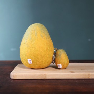 手工羊毛氈柚子