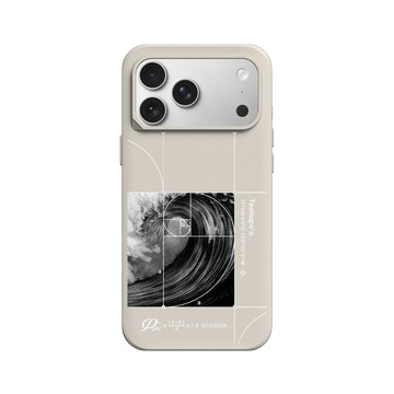 iPhone 17 Pro Max SolidX 貝殼灰 - Ocean Collection: Let's Sea 海洋系列：一路向海 - 衝一道黃金比例之浪（大溪地）