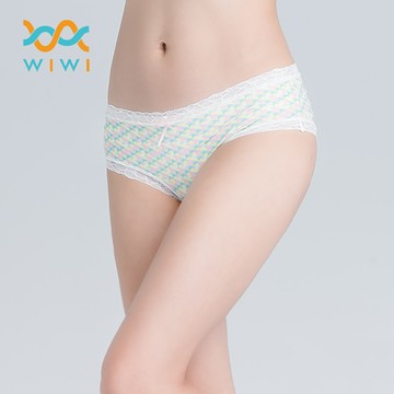 幾合遠紅外線抑菌花邊低腰內褲(活力黃 女M-2XL)