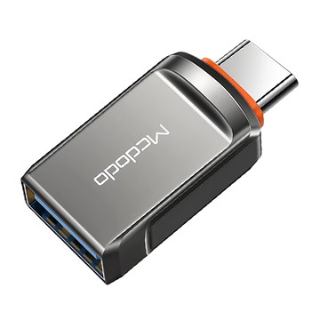 Mcdodo 麥多多 迪澳系列 USB-A 3.0-Type-C OTG 轉接頭 適用雙接產品  黑色  1個