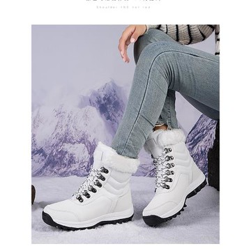 東北靴冬季戶外雪地靴女加絨加厚保暖棉鞋防水防滑雪鄉旅游滑雪鞋