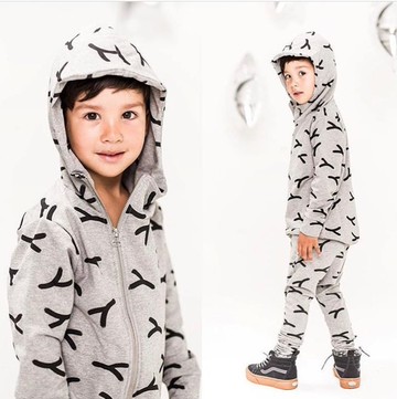 【北歐童裝】冰島有機棉童裝秋冬鋪棉外套2歲至12歲灰色