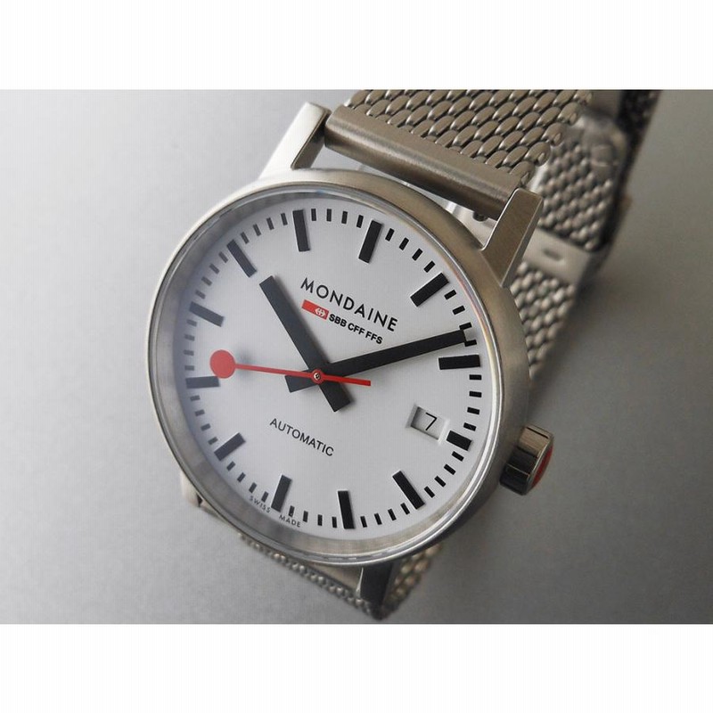MONDAINE evo2 メッシュバンド 機械式自動巻き 35mm <国内正規品 