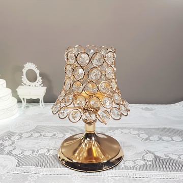 水晶燭台  金色  1個