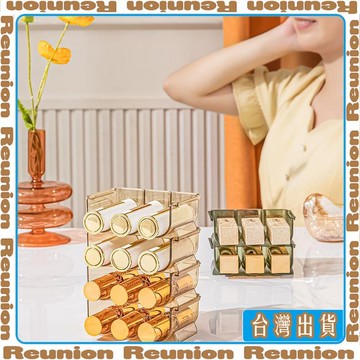 🏠臺灣出貨🏠Reunion✔桌面可疊加口紅收納盒高顏值輕奢脣釉展示架鏡櫃化妝品展示架ins